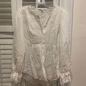 Veronica Beard eyelet blouse